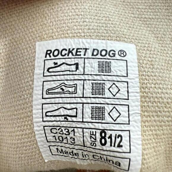 Rocket Dog Tave Beige Heavy Washed Canvas Boots Size 8.5 - Picture 5 of 7